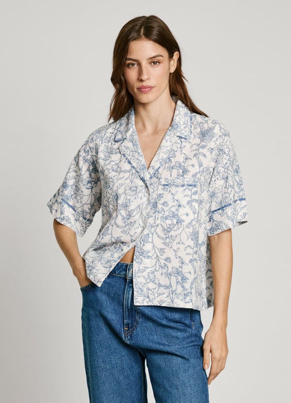 Pepe Jeans blusa manga corta estampado floral Grandes ahorros