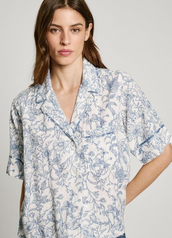 Pepe Jeans blusa manga corta estampado floral Grandes ahorros