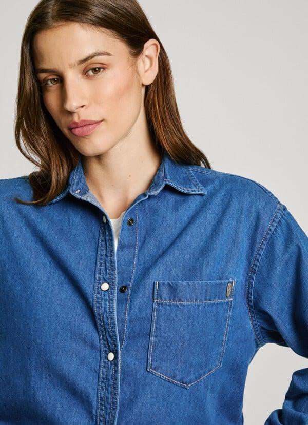 Pepe Jeans camisa denim fit boyfriend Outlet online