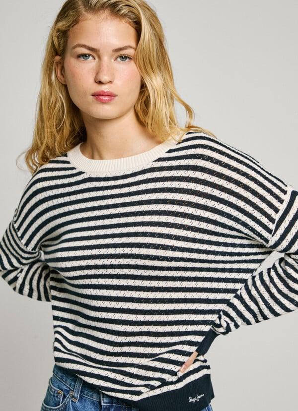 Pepe Jeans jersey de punto rayas Ventas relámpago