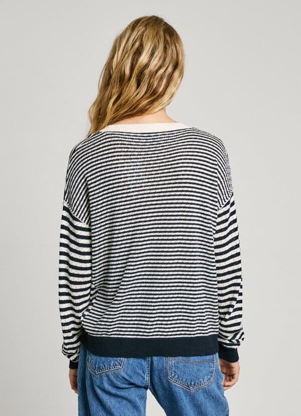Pepe Jeans jersey de punto rayas Ventas relámpago