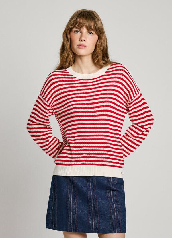 Pepe Jeans jersey de punto rayas Descuento