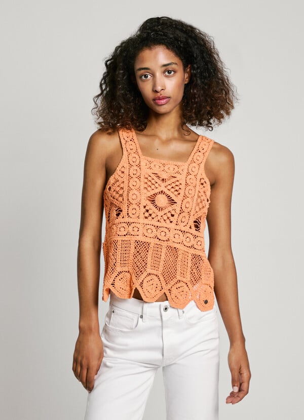 Pepe Jeans top tirantes crochet Tienda