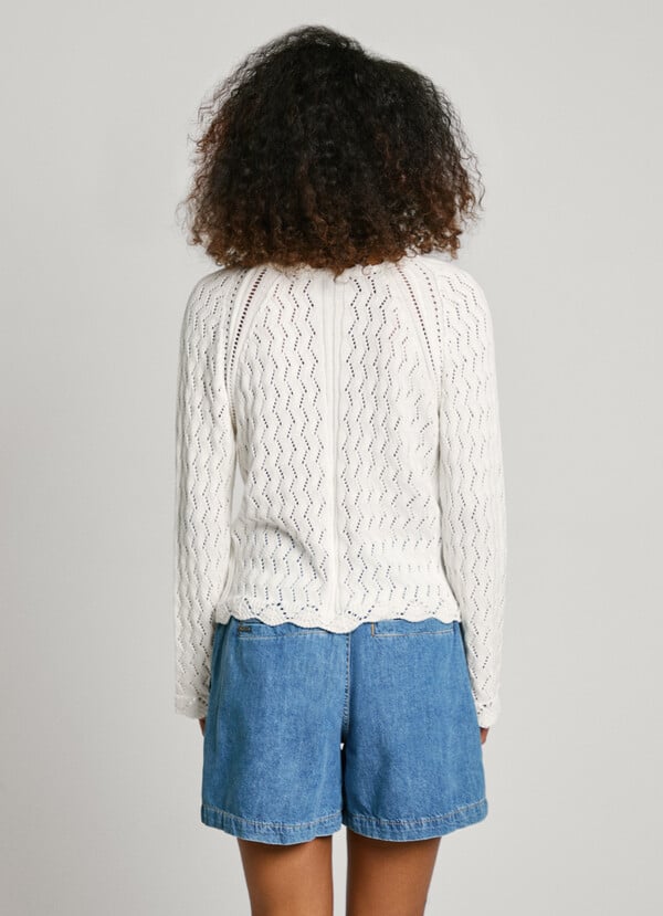Pepe Jeans jersey calado cuello pico Tienda
