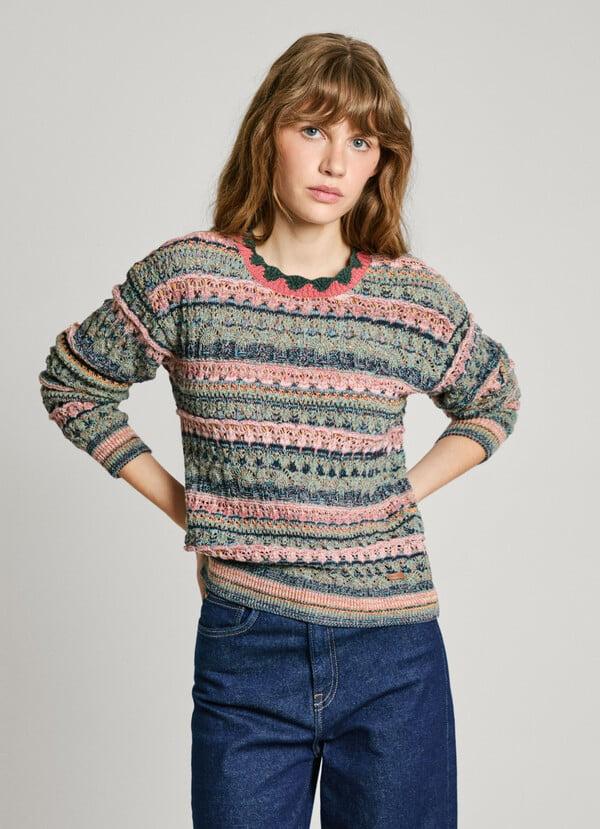 Pepe Jeans jersey de punto rayas Liquidación