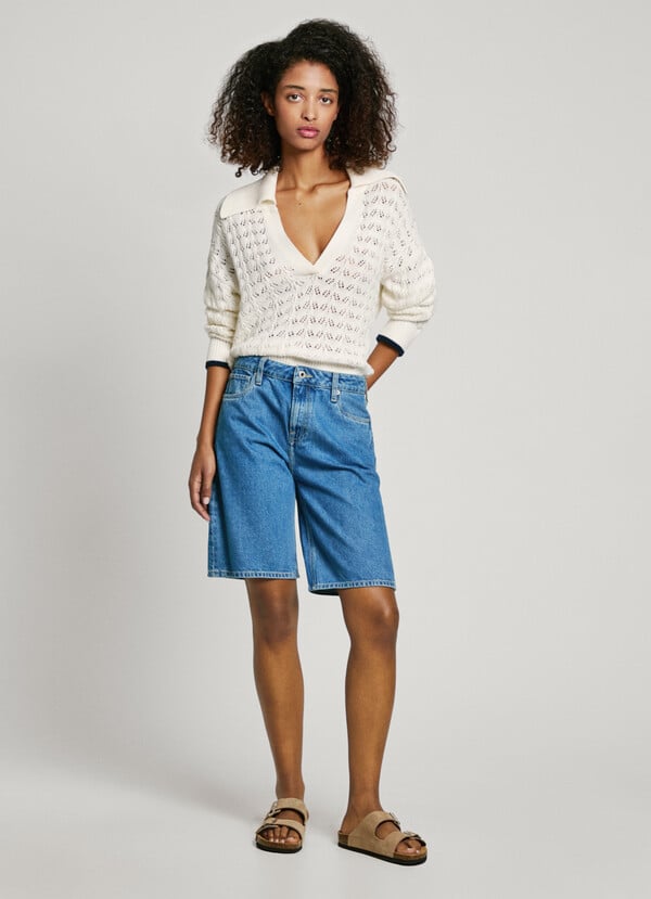 Pepe Jeans jersey calado cuello polo Mejor oferta