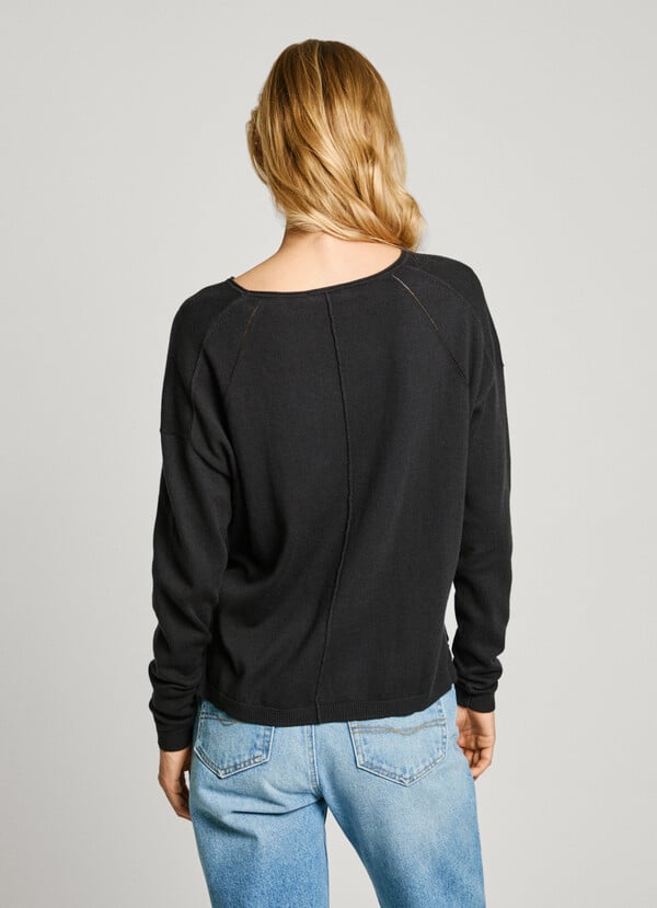 Pepe Jeans jersey cuello redondo fit relaxed Rebajas top