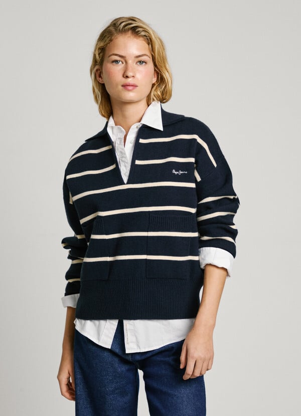 Pepe Jeans jersey de punto cuello polo Últimos 3 días