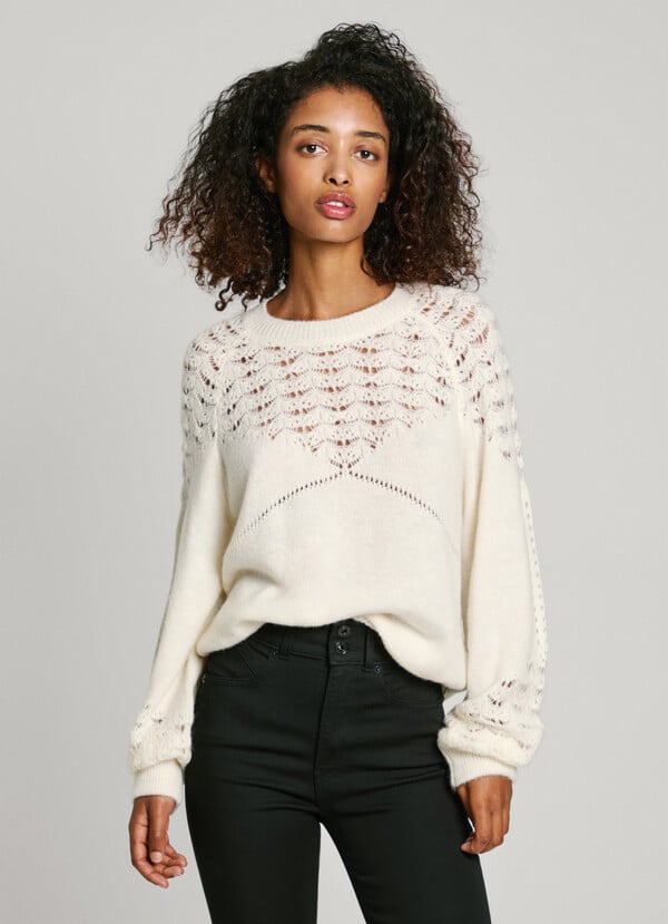 Pepe Jeans jersey calado cuello redondo COMPRAR AHORA