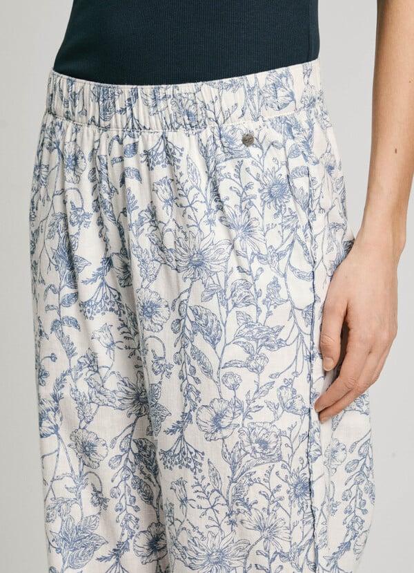Pepe Jeans pantalón recto estampado floral Precio de fábrica