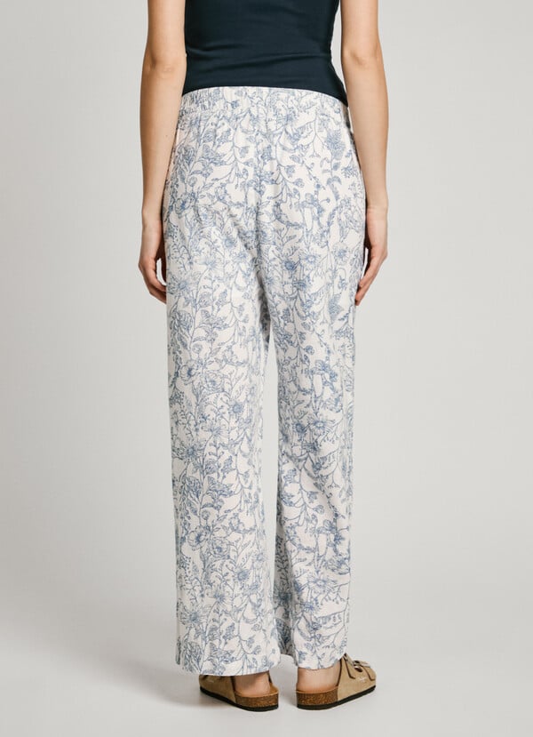 Pepe Jeans pantalón recto estampado floral Precio de fábrica