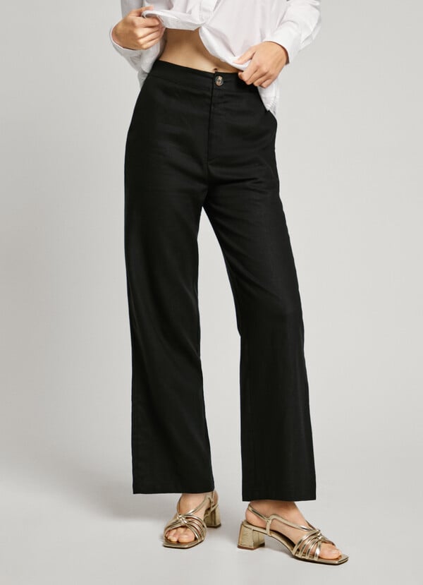 Pepe Jeans pantalón recto de pinzas Promoción trimestral