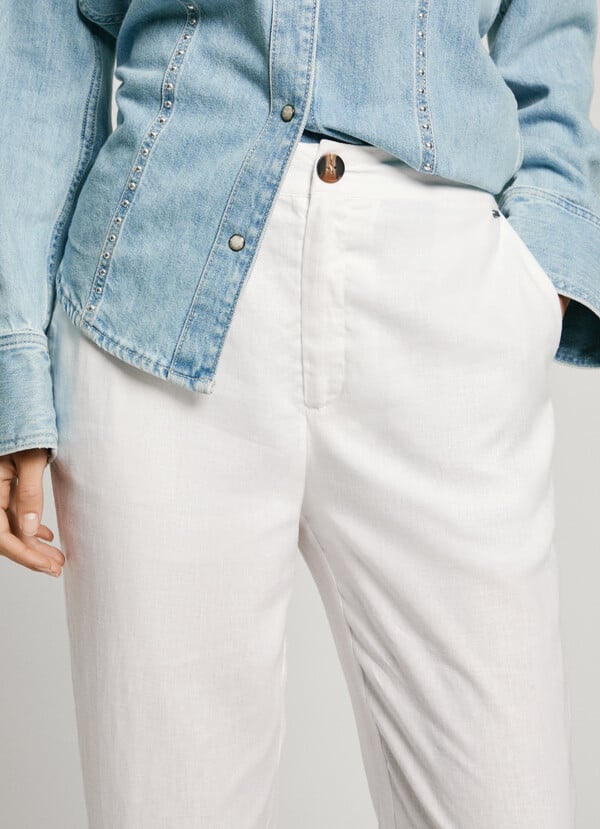 Pepe Jeans pantalón recto de pinzas Solo queda un día