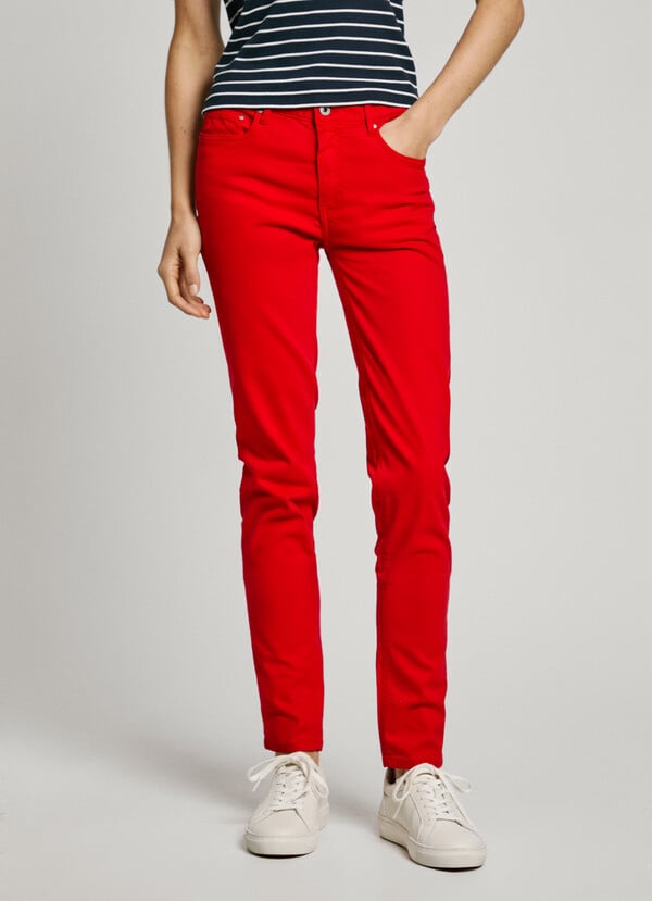 Pepe Jeans pantalón 5 bolsillos fit slim Superdescuento