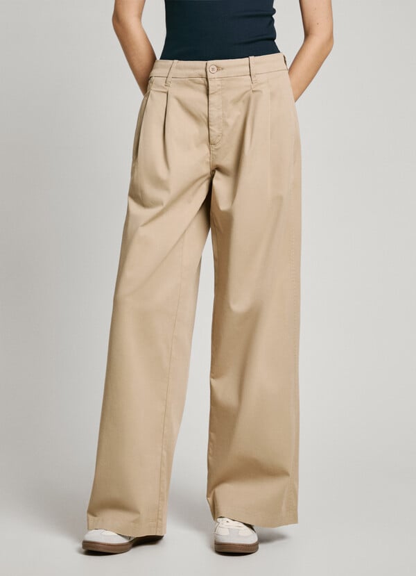 Pepe Jeans pantalón chino pierna ancha Tienda de fábrica