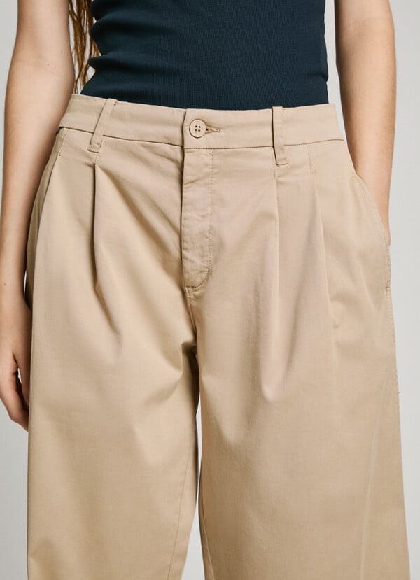 Pepe Jeans pantalón chino pierna ancha Tienda de fábrica