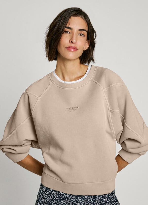 Pepe Jeans sudadera cuello redondo con logo Devoluciones gratuitas