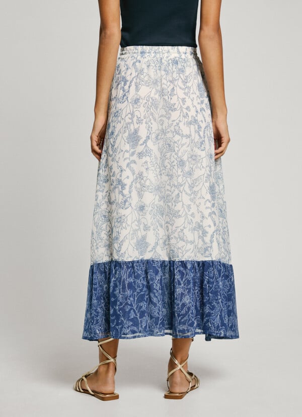 Pepe Jeans falda midi detalles bordados Outlet