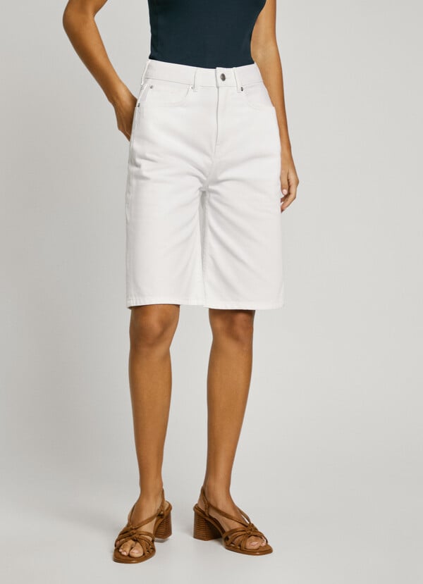 Pepe Jeans bermuda denim fit wide Rebajas de fábrica