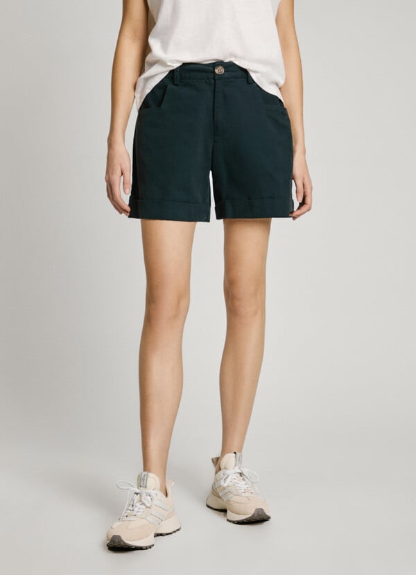 Pepe Jeans shorts lona teñido en prenda Descuento