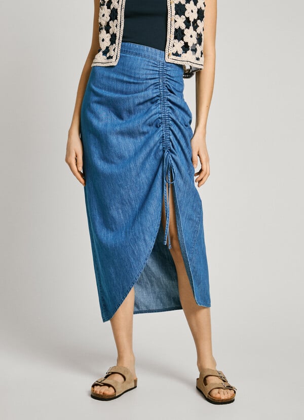 Pepe Jeans falda larga denim fit regular Rebajas online