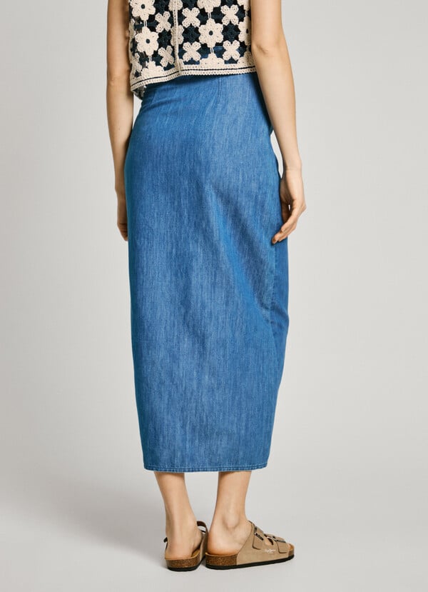 Pepe Jeans falda larga denim fit regular Rebajas online