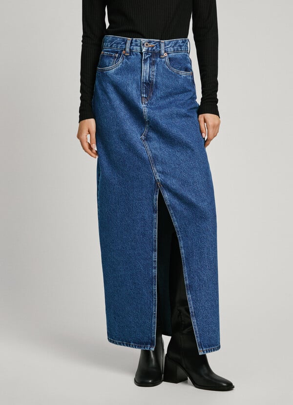 Pepe Jeans falda larga denim fit regular Envío gratis