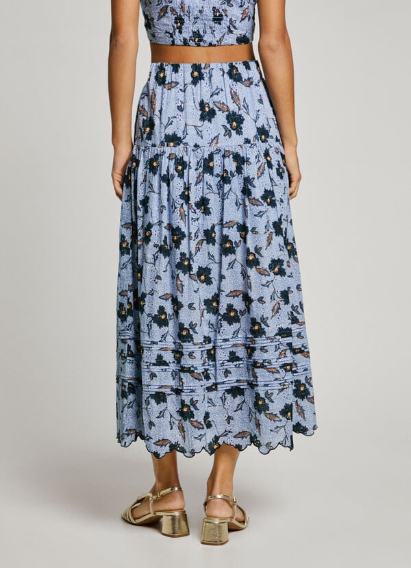 Pepe Jeans falda midi estampado floral Ahorra y exporta