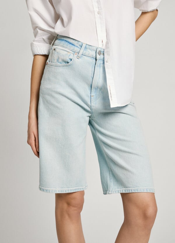 Pepe Jeans bermuda denim fit wide 2025