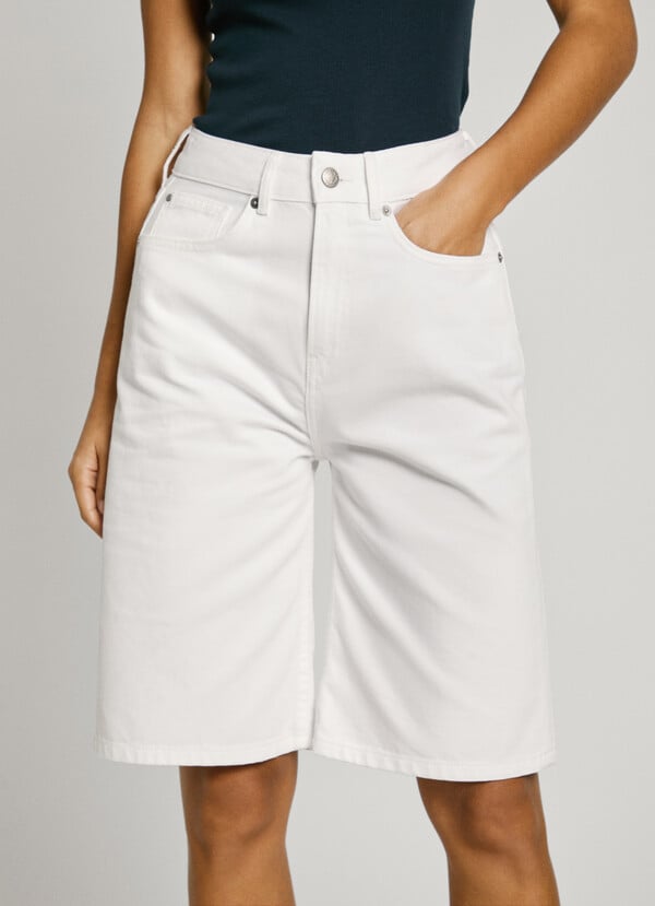 Pepe Jeans bermuda denim fit wide En línea
