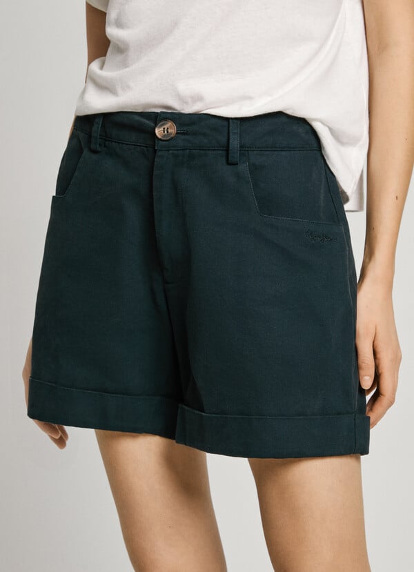Pepe Jeans shorts lona teñido en prenda Rebajas