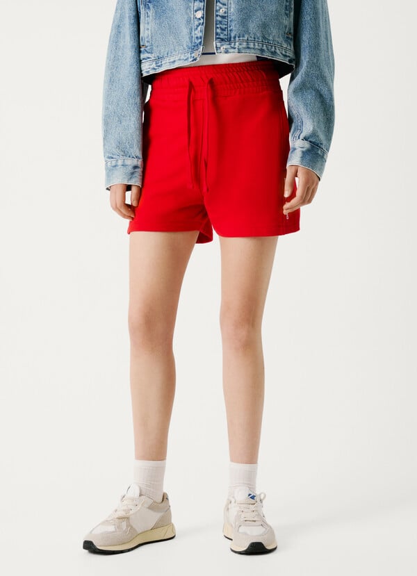 Pepe Jeans shorts felpa cintura ajustable Tienda