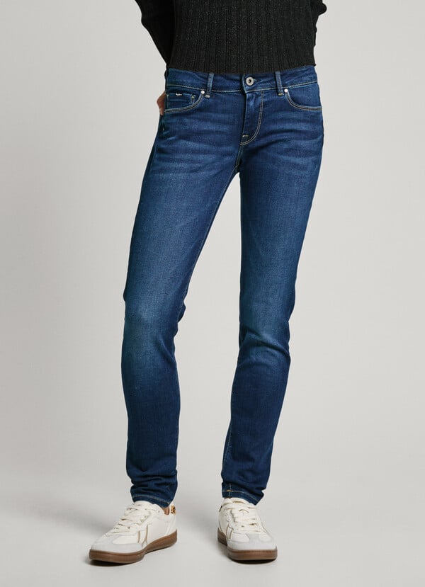Pepe Jeans jeans fit skinny y tiro medio - soho COMPRAR AHORA