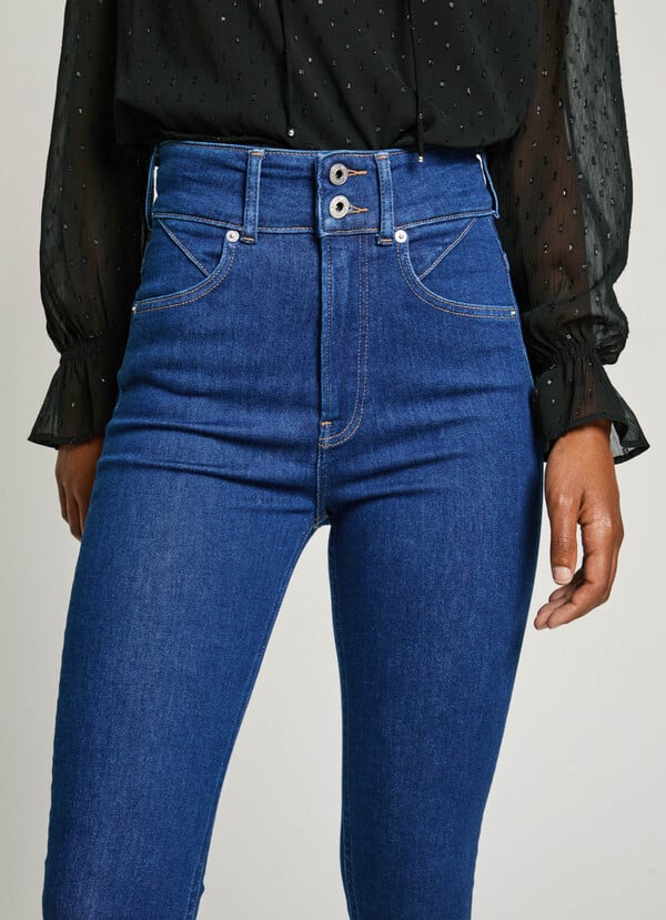 Pepe Jeans jeans fit super skinny y tiro alto Solo hoy