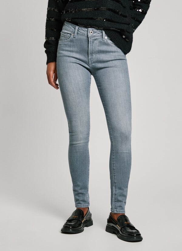 Pepe Jeans jeans fit skinny y tiro medio - regent Grandes descuentos