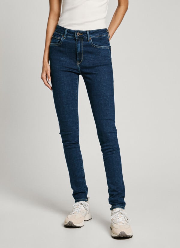 Pepe Jeans jeans fit skinny y tiro medio - regent Liquidación