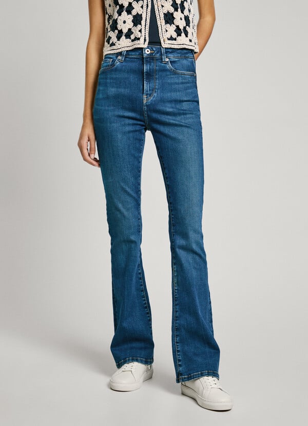 Pepe Jeans jeans fit flare y tiro alto - dion Ahorra y exporta
