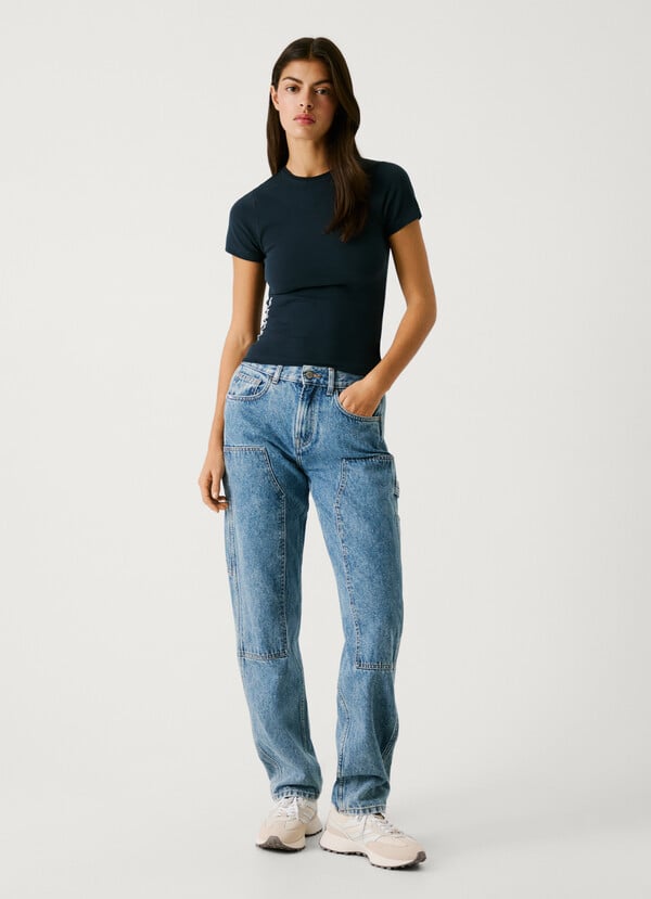 Pepe Jeans jeans fit loose y tiro alto Descuento por venta flash
