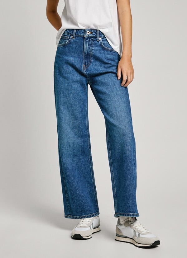 Pepe Jeans jeans fit recto y tiro alto - lexa Rebajas de fábrica