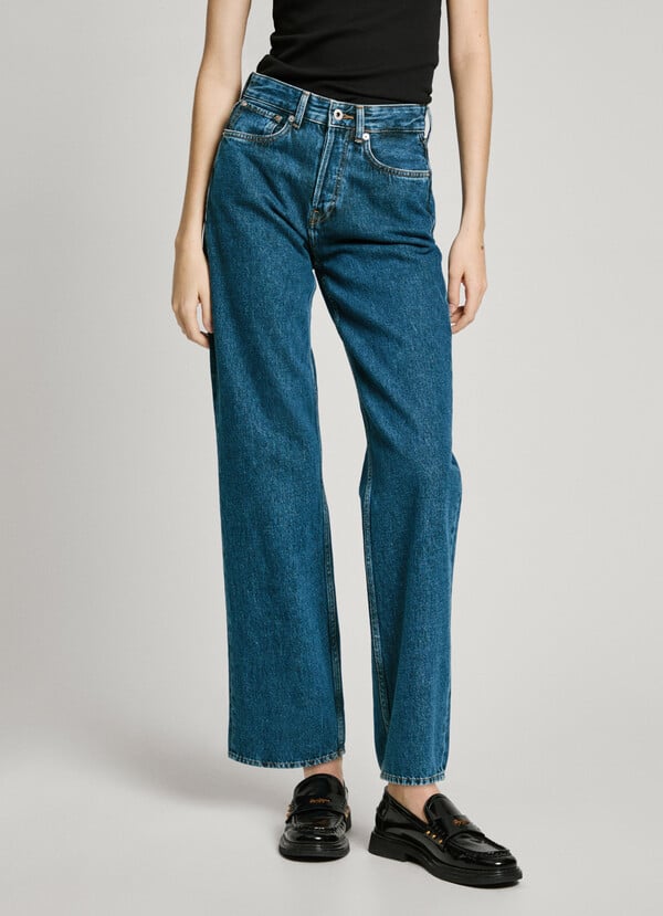 Pepe Jeans jeans fit recto y tiro alto - robyn Ventas relámpago