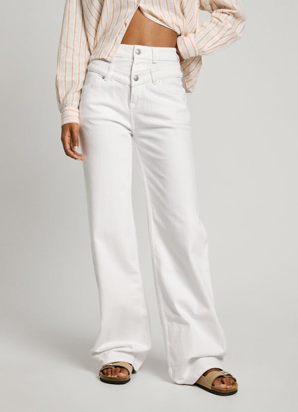 Pepe Jeans jeans fit recto y tiro alto Descuento