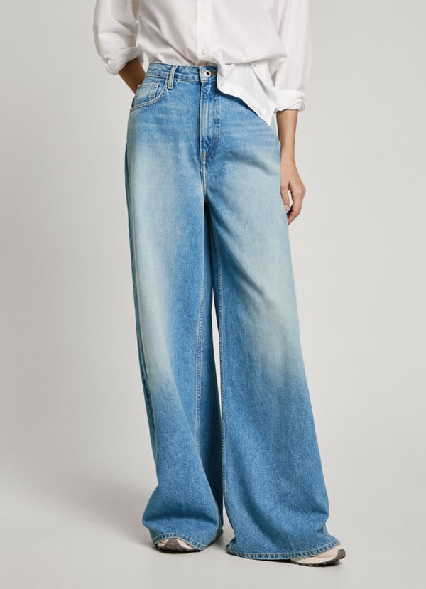 Pepe Jeans jeans fit wide y tiro alto - jaimy Rebajas online