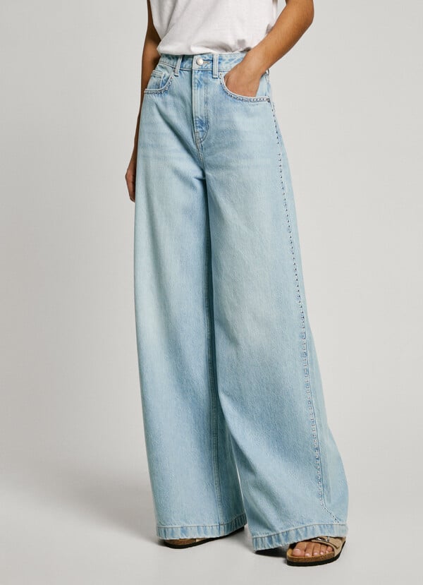 Pepe Jeans jeans fit wide y tiro medio Oferta especial