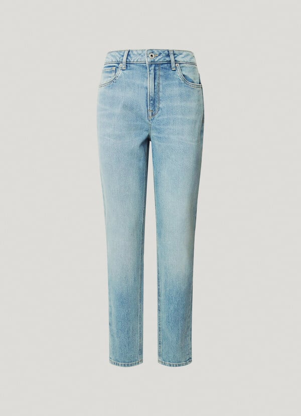 Pepe Jeans jeans fit taper y tiro alto - violet Último día