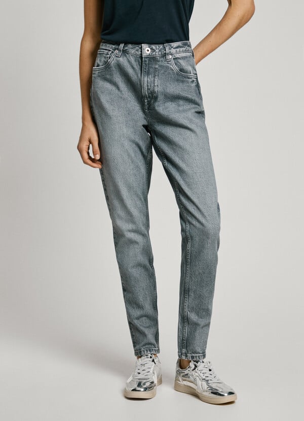 Pepe Jeans jeans fit taper y tiro alto - violet Solo hoy