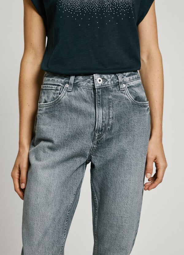 Pepe Jeans jeans fit taper y tiro alto - violet Solo hoy
