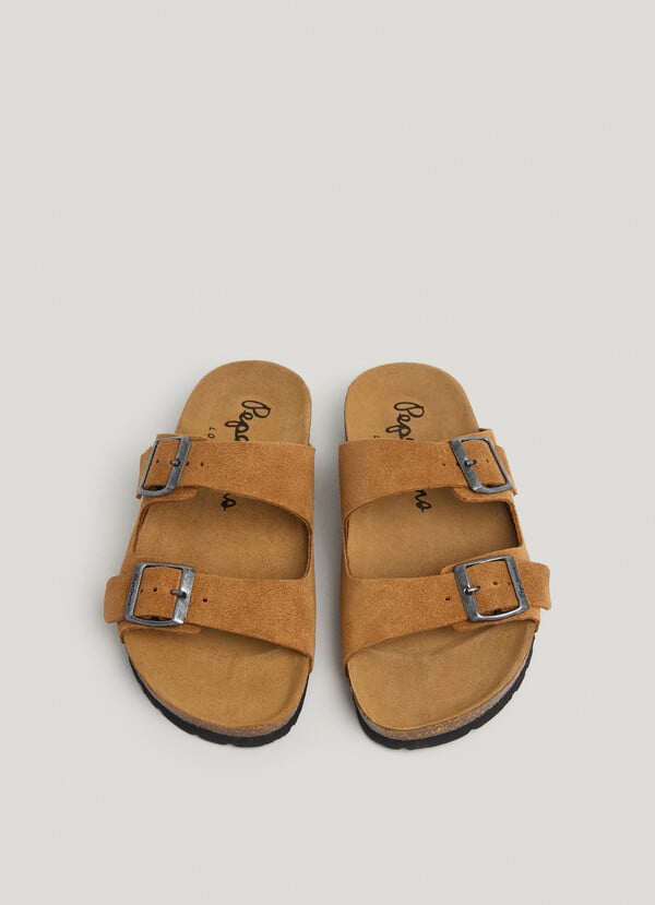 Pepe Jeans sandalias ante con doble hebilla Oferta exclusiva