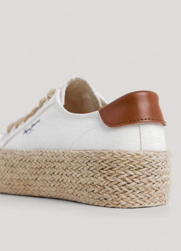 Pepe Jeans zapatillas de plataforma detalles yute Grandes ahorros