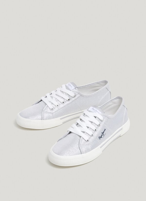 Pepe Jeans zapatillas básicas metalizadas Los más vendidos