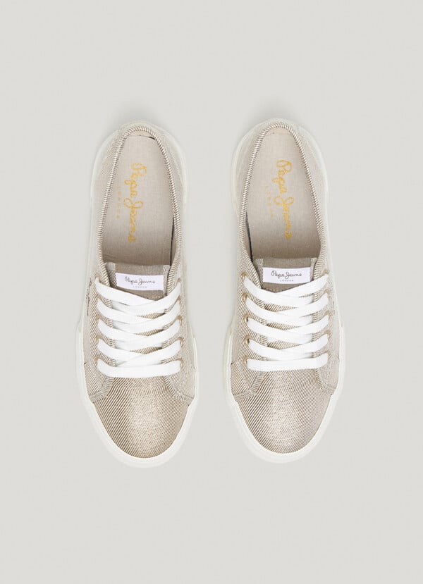Pepe Jeans zapatillas básicas metalizadas Descuento